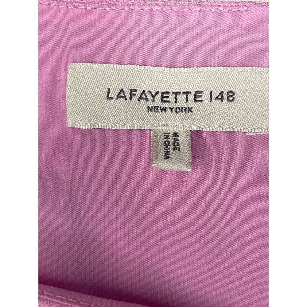 Lafayette 148 NY Karlie Finesse Crepe Shift Dress size S Pink Office Career - Picture 3 of 11